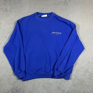 Vanquish Fitness Sweatshirt Men's Large Blue Crewneck Sweater Pullover #3706
